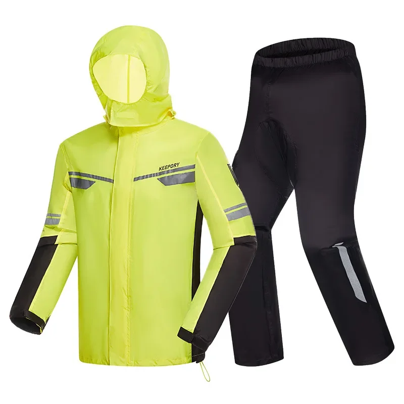 Fishing Rain Suit - Motorcycle Split Raincoat Rain Pants Rain