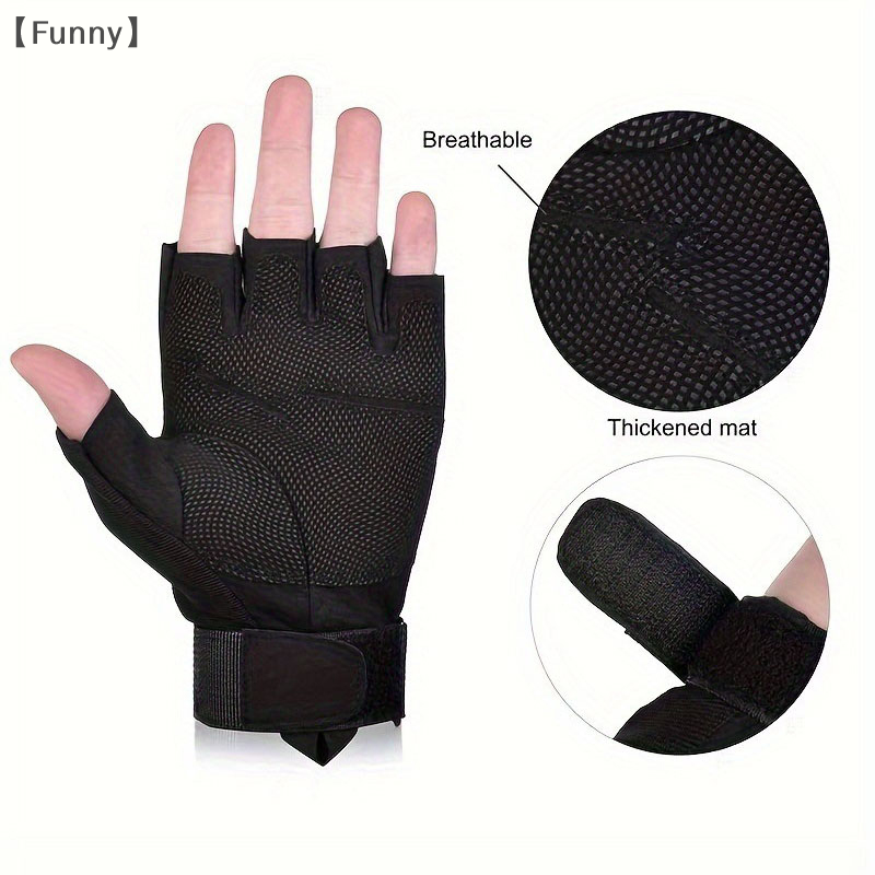 Fishing Gloves - 〔Funny〕Outdoor Tactical Gloves Sport Gloves Half