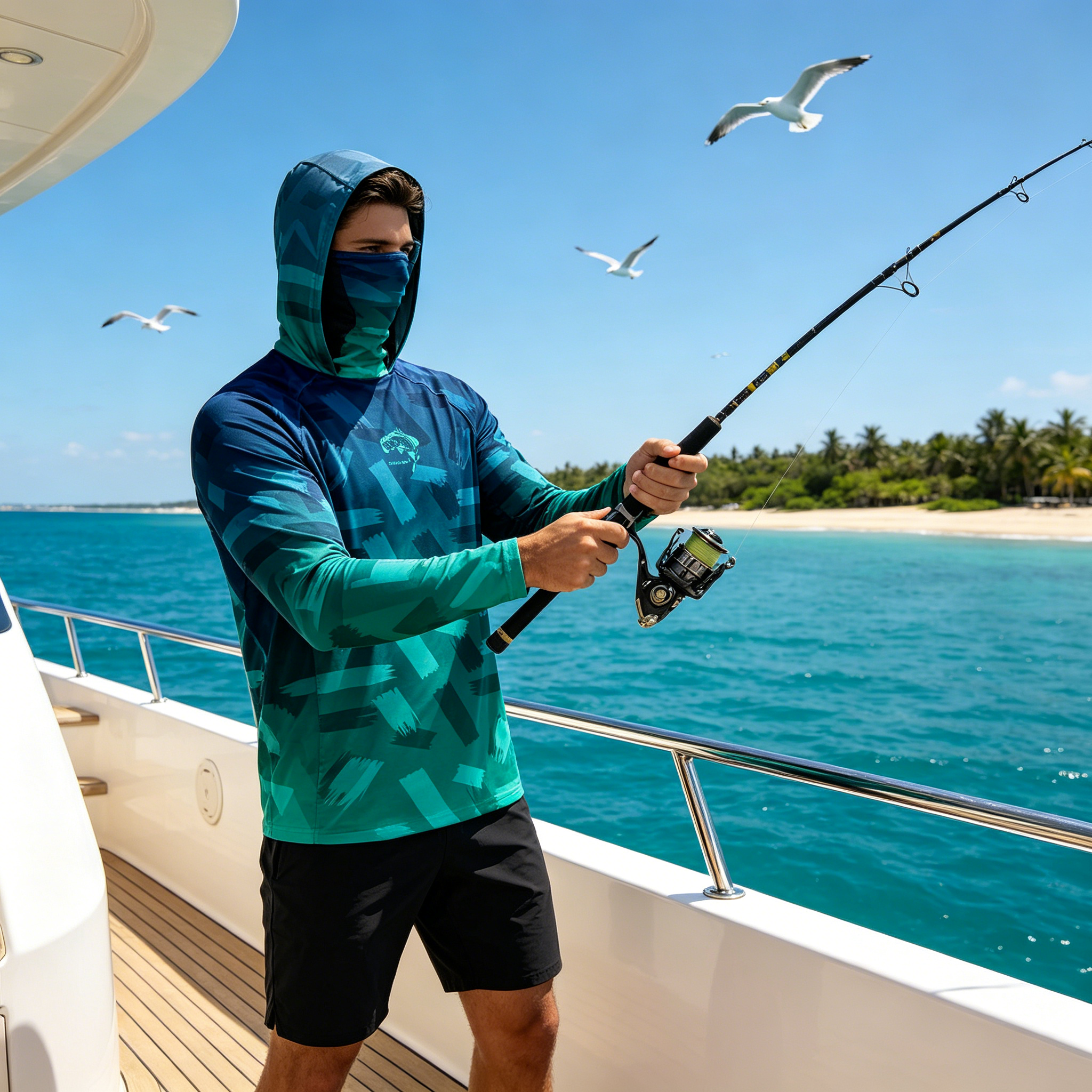 Fishing Shirt Uv Protection - Fishing Hoodies Fishing Shirts UPF50 Sun
