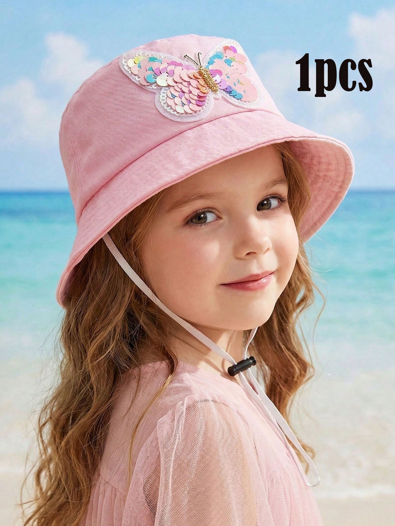 1pcs 3-8Y Girls Sequined Butte - огляд і ціна Fishing Hat