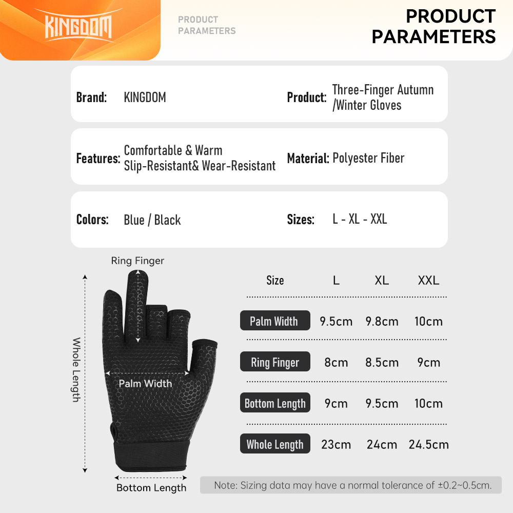 Kingdom Warm Winter Fishing Gl - огляд і ціна Fishing Gloves