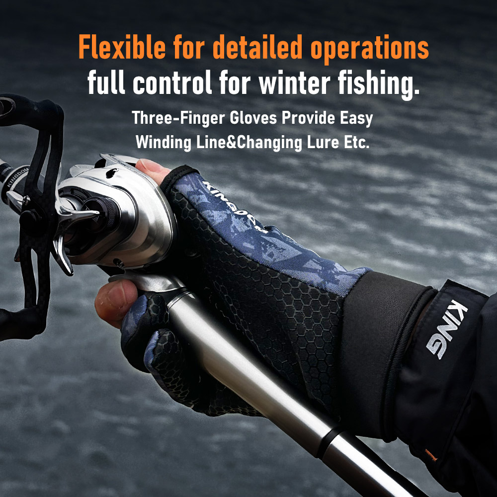 Kingdom Warm Winter Fishing Gl - огляд і ціна Fishing Gloves