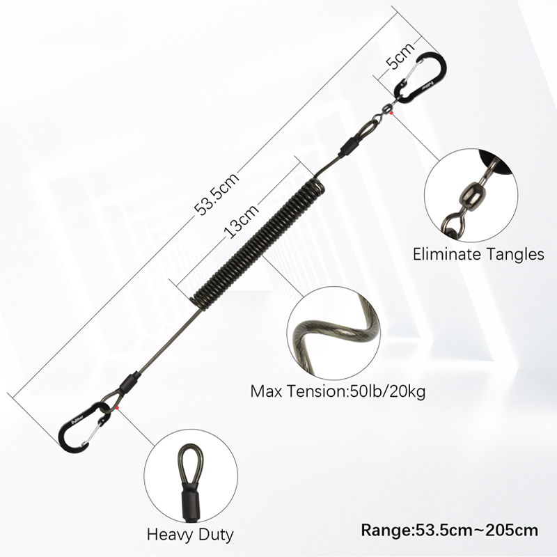 fishing tools Coiled Lanyards  - огляд і ціна Fishing Belt
