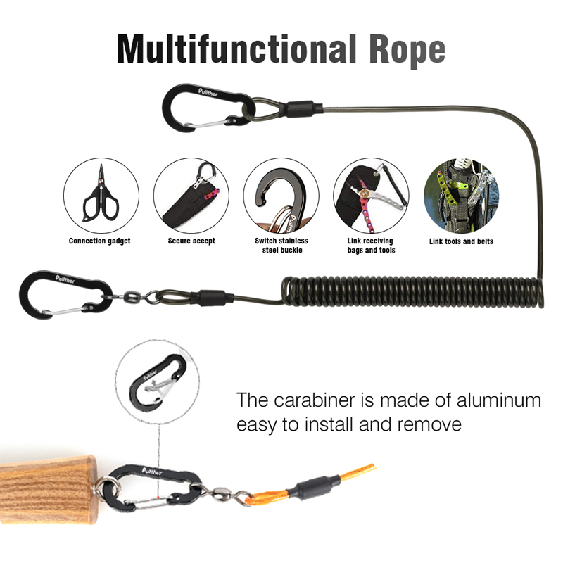 fishing tools Coiled Lanyards  - огляд і ціна Fishing Belt