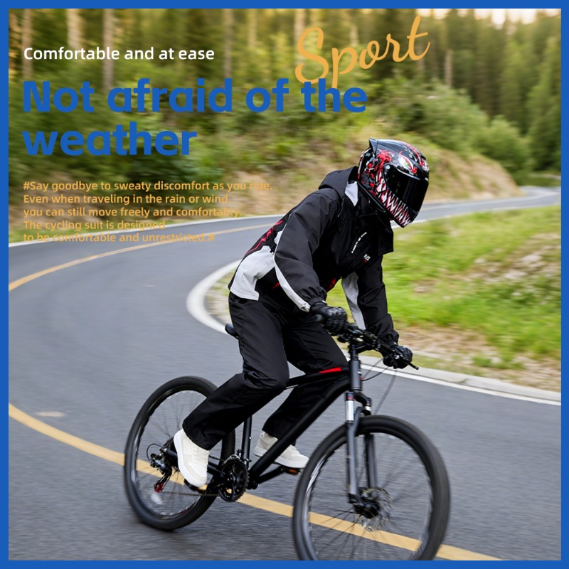 Motorcycle Raincoat Suit Men U - огляд і ціна Fishing Jacket Waterproof