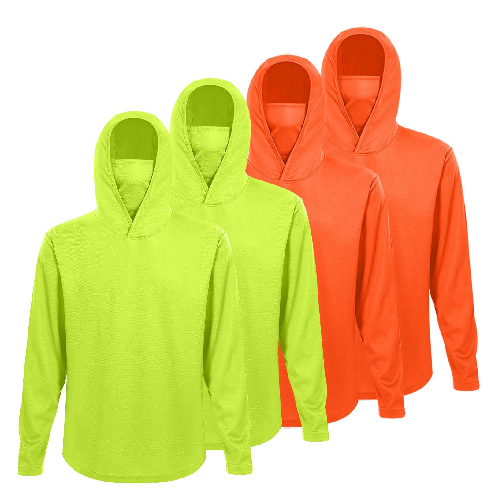 4 Pack Men's Running Hoodie wi - огляд і ціна Fishing Mask Sun Protection