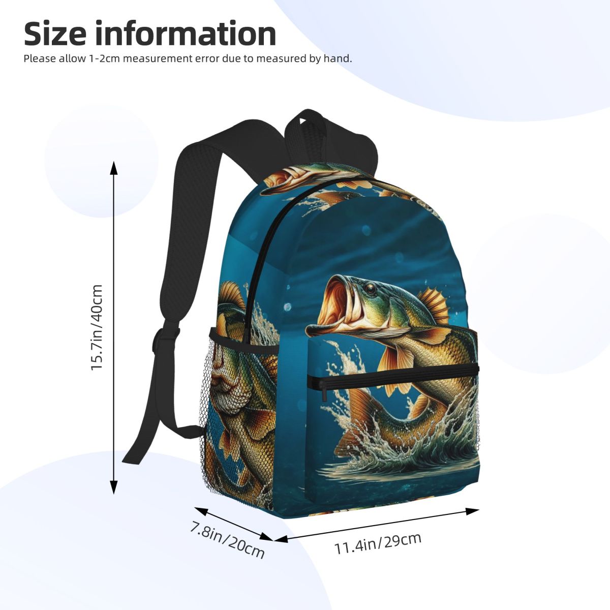Fishing Bass Fish Design Backp - огляд і ціна Fishing Backpack